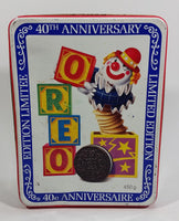 1989 Mr. Christie Oreo Cookies 40th Anniversary Limited Edition Jack In The Box Metal Tin Snacks Collectible