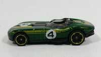 2014 Hot Wheels Thrill Racers RRRoadster Dark Green 4 Die Cast Toy Race Car Vehicle