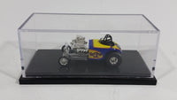 HTF Rare 2003 Hot Wheels 100% Hot Wheels Pure Hell "Rat Trap" Dark Blue and Yellow Die Cast Toy Dragster Car Vehicle In Case - Treasure Valley Antiques & Collectibles