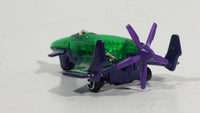 2007 Hot Wheels DC Comics Superman Lexcorp Jet Takeoff Poison Arrow Purple Green Air Plane Die Cast Toy Aircraft Aviation Vehicle - Treasure Valley Antiques & Collectibles
