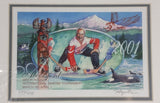 Rare 2001 Gordie Howe Mr. and Mrs. Hockey International Bantam Tournament Abbotsford, B.C.  Signed and Numbered Print by Jan Poynter