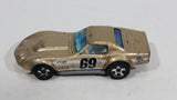 2012 Hot Wheels '69 Copo Corvette Light Gold Die Cast Toy Car Vehicle