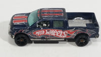 2009 Hot Wheels 2009 Ford F-150 Truck Dark Blue Die Cast Toy Car Vehicle