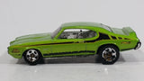 2013 Hot Wheels Muscle Mania '69 Pontiac GTO Lime Green Die Cast Toy Car Vehicle