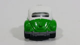 2003 Matchbox Hero City Airport Volkswagen Beetle Taxi Green & White Die Cast Toy Car Vehicle - Treasure Valley Antiques & Collectibles