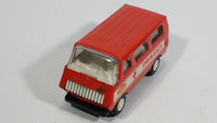 Vintage Tonka Emergency Ambulance Van Orange Red Pressed Steel Toy Car Paramedics Medic Rescue Vehicle - Treasure Valley Antiques & Collectibles
