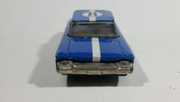 Vintage Classic Blue Muscle Car #8 Wind Up Tin Toy Car Vehicle - Working - Treasure Valley Antiques & Collectibles