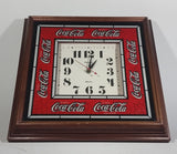 Vintage Enjoy Coca-Cola Coke Soda Pop Wooden Framed Glass Front Hannover Quartz Clock - Battery Operated - Treasure Valley Antiques & Collectibles
