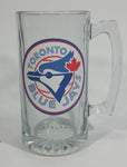 Toronto Blue Jays MLB Baseball Team Large Schooner Size 7" Clear Glass Mug Sports Collectible - Treasure Valley Antiques & Collectibles