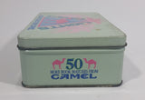 1992 Camel Lights Cigarettes Smokes Match Packs Hinged Tin Metal Container Tobacco Collectible - Empty - Treasure Valley Antiques & Collectibles
