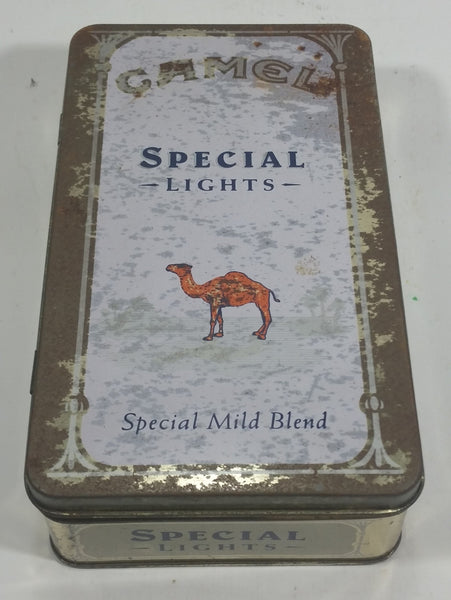 1993 Camel Special Lights Matches Cigarettes Smokes Hinged Tin Metal Container Tobacco Collectible - Treasure Valley Antiques & Collectibles