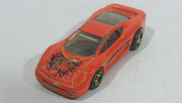 1997 Hot Wheels Street Beasts Jaguar XJ220 Orange Die Cast Toy Car Vehicle - Treasure Valley Antiques & Collectibles