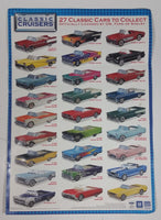 2014 Classic Cruisers Folding Paper Car Food Containers 15 1/2" x 11" Poster Ford GM