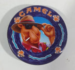 1994 Camel Joe's Smoke Cigarettes Round Set of 4 Coasters in Tin Container - Tobacciana Collectible