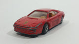 1995 Hot Wheels Ferrari 348 TB Red Die Cast Toy Super Car Vehicle with Corgi Type 1 Wheels - Treasure Valley Antiques & Collectibles
