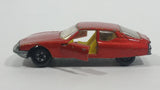 Vintage 1971 Lesney Products Matchbox Superfast Citroen S.M. No. 51 Amber Orange Red Die Cast Toy Car Vehicle with Opening Doors - Treasure Valley Antiques & Collectibles