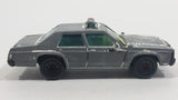 1987 Matchbox Ford LTD Police White Black Die Cast Toy Cop Car Vehicle - Heavy paint wear