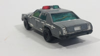 1987 Matchbox Ford LTD Police White Black Die Cast Toy Cop Car Vehicle - Heavy paint wear - Treasure Valley Antiques & Collectibles