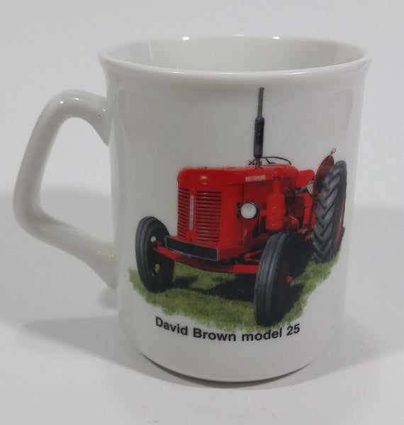 David Brown Model 25 Tractor "Today is the tomorrow you worried about Yesterday!" White Ceramic Coffee Mug Farming Collectible - Treasure Valley Antiques & Collectibles