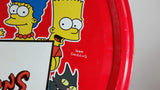 2003 The Simpsons Limited Edition Doritos Nacho Chips Large Round Tin Metal Canister Television Cartoon Collectible