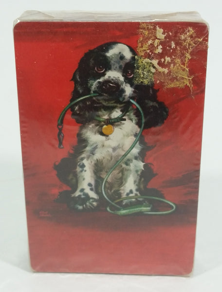 Vintage Stardust Plastic Coast with Nu-Vue Tint Cocker Spaniel Puppy Dog Playing Cards Still Sealed in Package - Treasure Valley Antiques & Collectibles