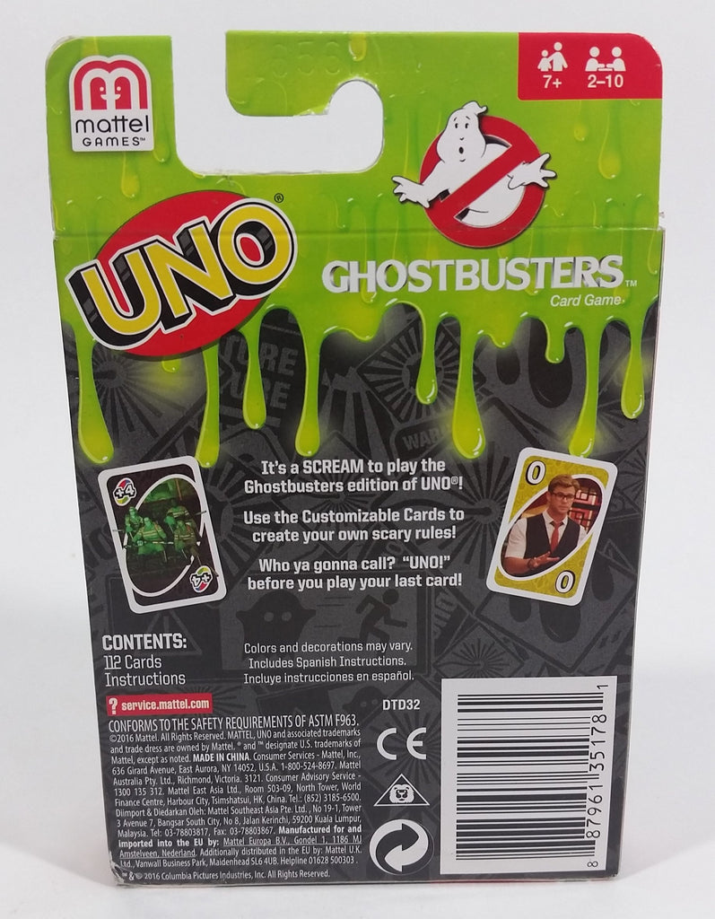 2016 UNO Ghostbusters Card Game Movie Film Collectible New in Box