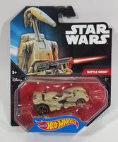 2014 Hot Wheels Disney Star Wars Battle Droid 27 Sand Brown Die Cast Toy Car Vehicle New in Package - Treasure Valley Antiques & Collectibles