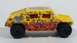 2004 Hot Wheels Scrapheads Humvee General Corp Yellow Die Cast Toy Car Vehicle