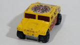 2004 Hot Wheels Scrapheads Humvee General Corp Yellow Die Cast Toy Car Vehicle