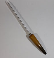 1950s Crown Sheffield Bakelite Horn Stainless Steel Carving Knife - Treasure Valley Antiques & Collectibles