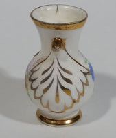 Vintage Best Bone Denton China England Floral Gold Trim Miniature Vase