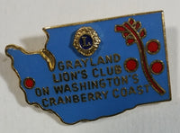 Vintage Grayland Lions Club On Washington's Cranberry Coast Lion's Club Pin