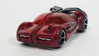2007 Hot Wheels Track Stars Iridium Dark Red Die Cast Toy Car Vehicle - Treasure Valley Antiques & Collectibles