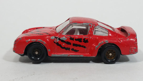 1996 Subway Restaurants Porsche Red Promotional Die Cast Toy Car Vehicle