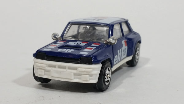 Vintage 1984 Corgi Renault 5 Turbo Elf Blue and White Die Cast Toy Car ...