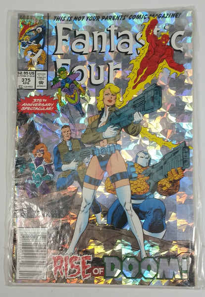 1992 Marvel Comics Fantastic Four Rise of Doom! #375 April Comic Book Near Mint - Treasure Valley Antiques & Collectibles