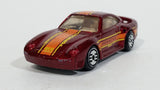 1988 Hot Wheels Porsche 959 Dark Red Die Cast Toy Race Car Vehicle