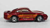1988 Hot Wheels Porsche 959 Dark Red Die Cast Toy Race Car Vehicle