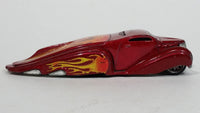 2004 Hot Wheels Crooze Ooz Coupe Red with Flames Die Cast Toy Car Vehicle - Treasure Valley Antiques & Collectibles