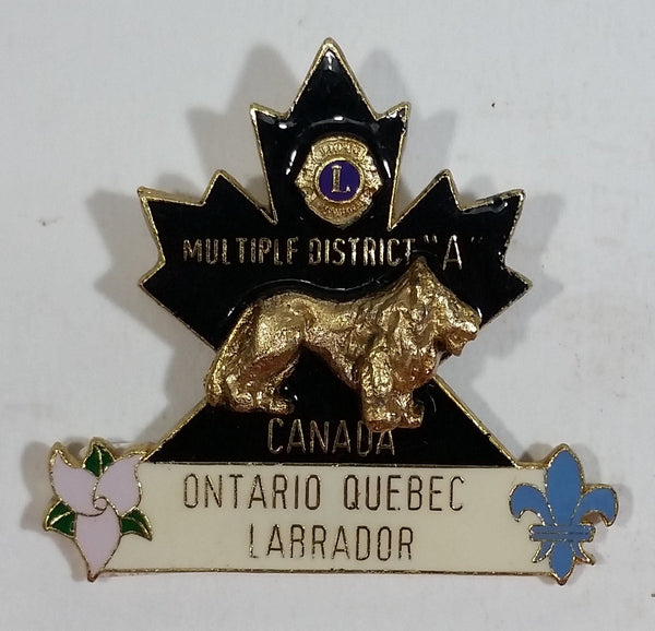 Vintage Multiple District "A" Ontario Quebec Labrador Lions Club Pin