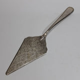 Vintage Etched Silver Plated Italy Cake Server