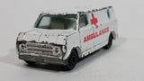 Vintage 1981 Yatming No. 1501 Ambulance Medics Van White Die Cast Toy Car Emergency Rescue Vehicle Universal Studios