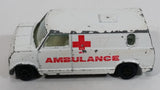 Vintage 1981 Yatming No. 1501 Ambulance Medics Van White Die Cast Toy Car Emergency Rescue Vehicle Universal Studios