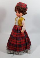 1960's Doll Music Box Clad in Scottish Outfit "Amazing Grace"