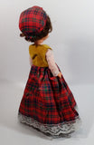 1960's Doll Music Box Clad in Scottish Outfit "Amazing Grace"