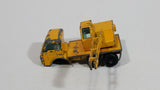 Vintage Lesney Products Matchbox Series Dodge Crane Truck Yellow No. 63 Die Cast Toy Car Construction Machinery Building Equipment Vehicle