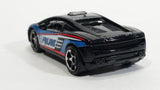 2016 Matchbox Lamborghini Gallardo LP560-4 Polizia Black Die Cast Toy Police Officer Cop Vehicle - Treasure Valley Antiques & Collectibles