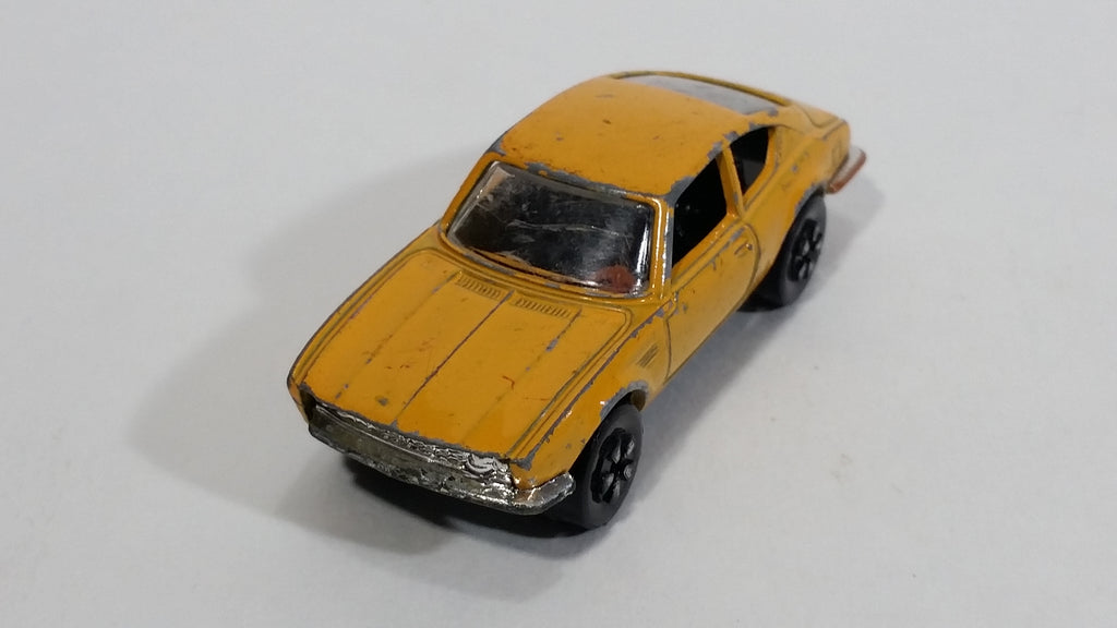 Rare HTF Vintage PlayArt Fiat Dino Mustard Yellow Die Cast Toy Car Veh ...