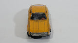 Rare HTF Vintage PlayArt Fiat Dino Mustard Yellow Die Cast Toy Car Vehicle Made in Hong Kong