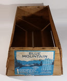 Vintage Early Mojonnier Inc Blue Mountain Brand Long Green Asparagus Vegetable Wooden Food Crate Walla Walla, Washington